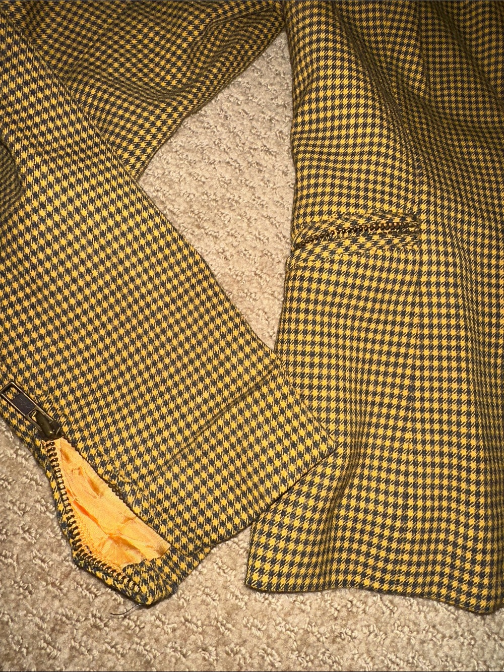 henri bendel vintage jacket (yellow and navy blue) - Picture 5 of 8